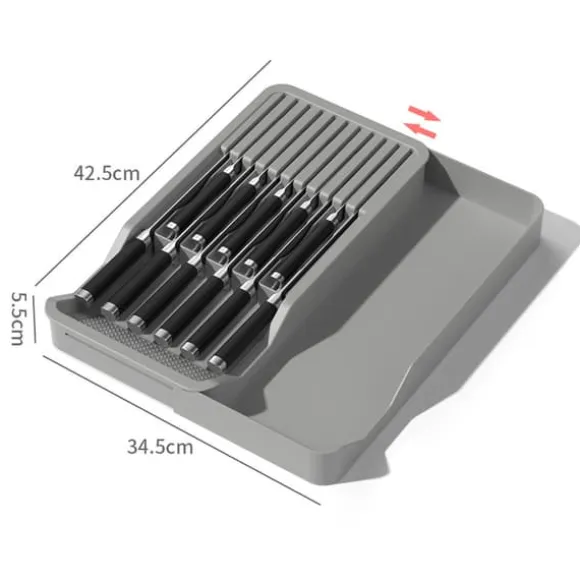 Justerbar Knivlåda 40 x 15,5-25 x 5cm