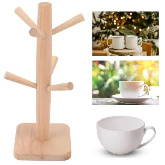Kaffekopphållare Bok Furrow Design i Bulk Muggträd Koppförvaringsställ för Kök Hem