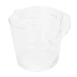 Kaffekopp med dubbla pipar Skala Handgjord mätkopp i borosilikatglas 70ml