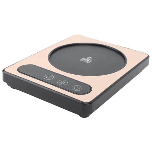 Kaffekoppsvärmare 36W Touch Control 12h Timing Smart Kaffemugg Värmare för Kaffe Dryck Mjölk Te Varm Choklad Guld EU-kontakt 220V