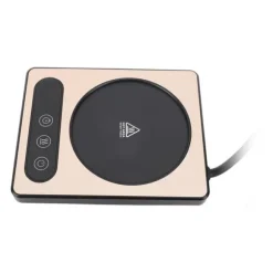 Kaffekoppsvärmare 36W Touch Control 12h Timing Smart Kaffemugg Värmare för Kaffe Dryck Mjölk Te Varm Choklad Guld EU-kontakt 220V