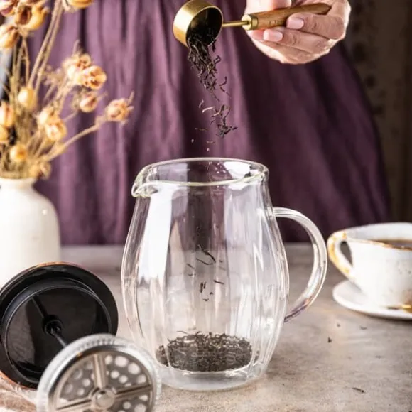 Kaffe/tebryggare 0,60L fransk press roséguld KLAUSBERG KB-7722