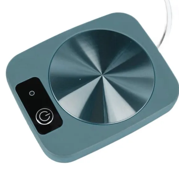 Kaffevärmare Smart konstant temperatur USB-driven bärbar muggvärmare för kontorsresor Hem Grön