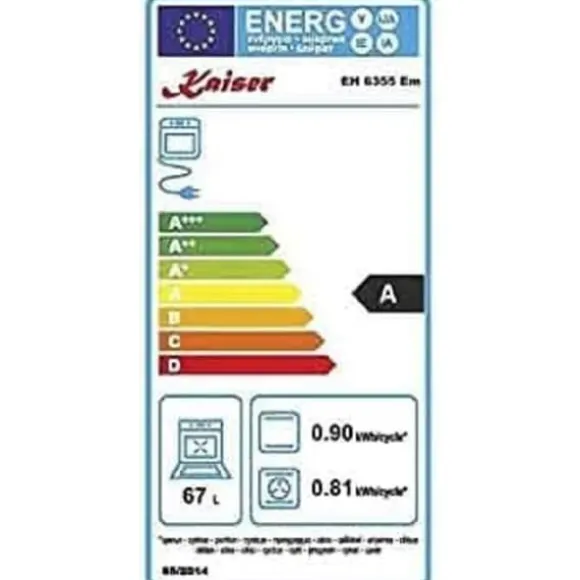 Kaiser Empire inbyggd spis med ugn Kaiser EH 6355Em + induktionshäll 60 cm Kaiser 6745 FI AD 60 cm