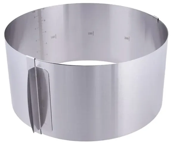 Kakkant h=10cm justerbar 16-30cm med skala hög kakform