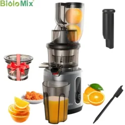 Kallpressad juicepress, 200W effekt, 75 mm bred inmatningsöppning,HH-916I, EU