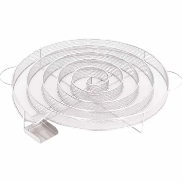 Kallröksgenerator i rostfritt stål - Rökning av kött, fisk, ost | Diameter: 33,5 cm | Färg: Silver