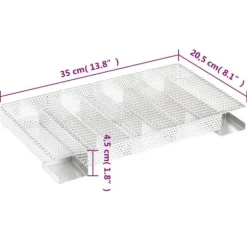 Kallröksgenerator 8-kammare av rostfritt stål | Längd: 35 cm | För rökning av kött, fisk och grönsaker