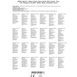 Karaff, vinkaraff, vattenkaraff, glaskaraff - Pisa, 0,5 l