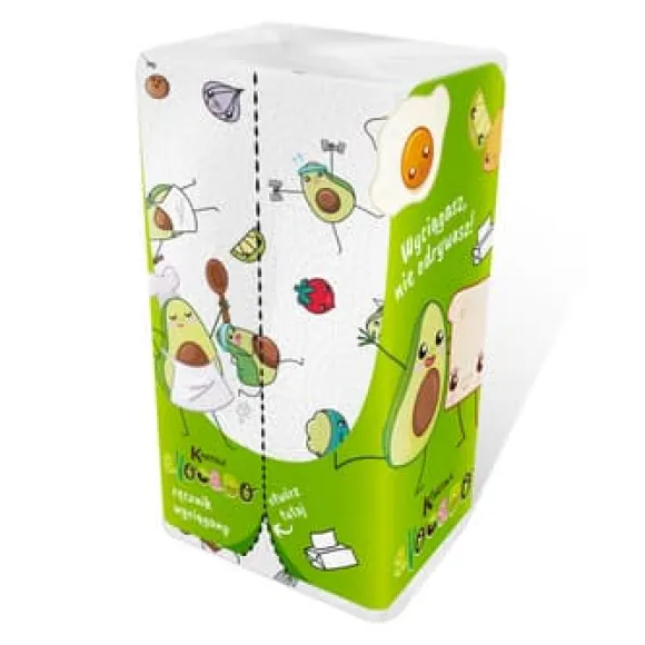 Kartika ZZ Avocado DECOR Pappershanddukar, 150 ark, 2-lagers