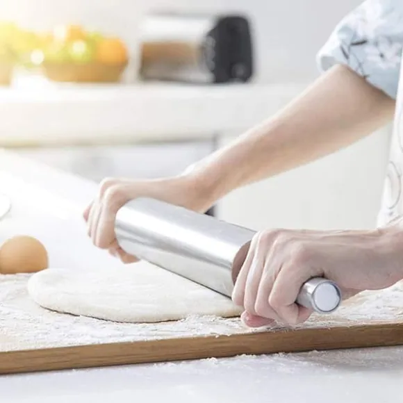 Kavel i rostfritt stål Non Stick Kavel för att baka deg Pizza Paj Bakning Verktyg Kökstillbehör
