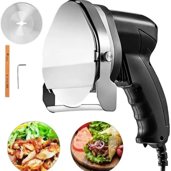 Kebabskärare, Elektrisk Trådlös, 0-8mm Skärning, Elektrisk skivare