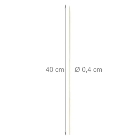 Kebabspett, 40x0,4 cm, Natur