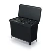 Keden Återvinningstunna 3x10l Systema 57x29x41 Cm Silver