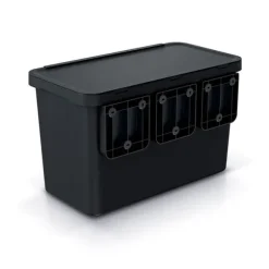 Keden Återvinningstunna 1x10l+1x23l Systema 57x29x41 Cm Durchsichtig
