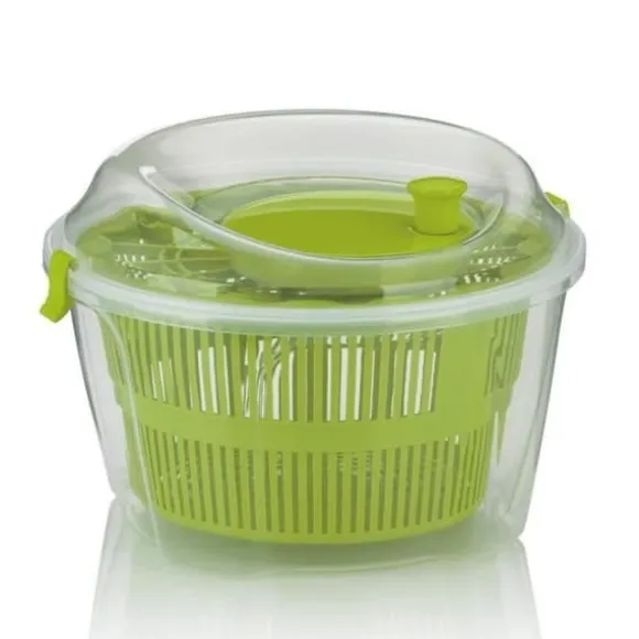 Kela 11906 Mailin Salladsillare Plast Grön 24,5 x 24,5 x 17,5 cm: Kök & Hem