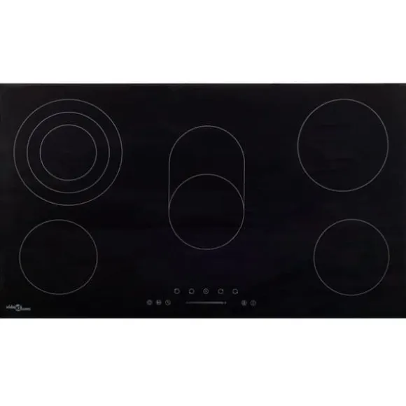 Keramikhäll med 5 plattor touchkontroll 77 cm 8500 W