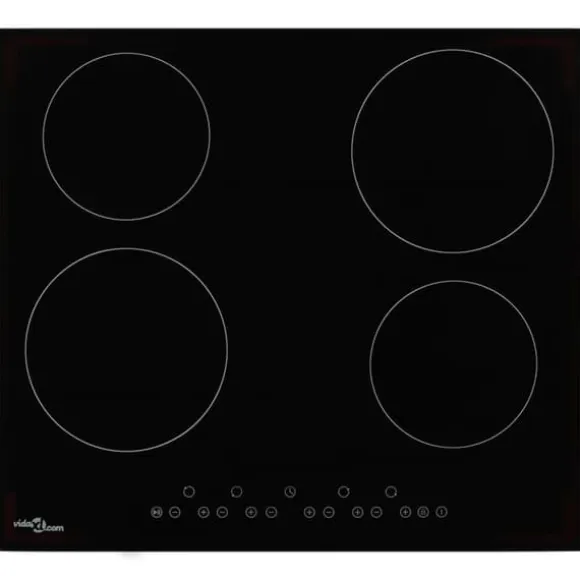 Keramikhäll med 4 plattor touchkontroll 6000 W
