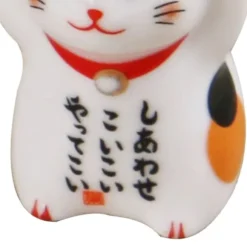 Keramiska Cat Chopstick Rests Set - Mini Kitten Ornaments för japansk servis
