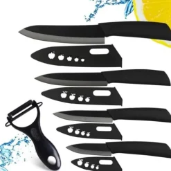 Keramiska knivar 6 tum till 5 tum 4" 3" knivknivar med zirconia skalarslida.