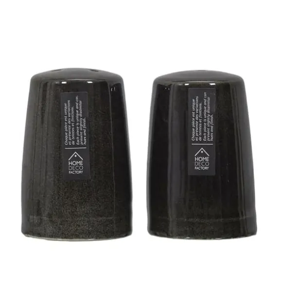 KERAMISK SALT- OCH PEPPARSKAKARE Set Negro