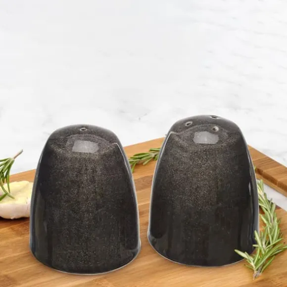 KERAMISK SALT- OCH PEPPARSKAKARE Set Negro