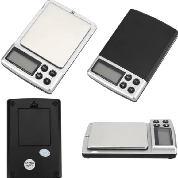 1kg/0.1g LCD-skärm Elektronisk digital fickvåg för smycken och mat Vägning för köksverktyg Nytt