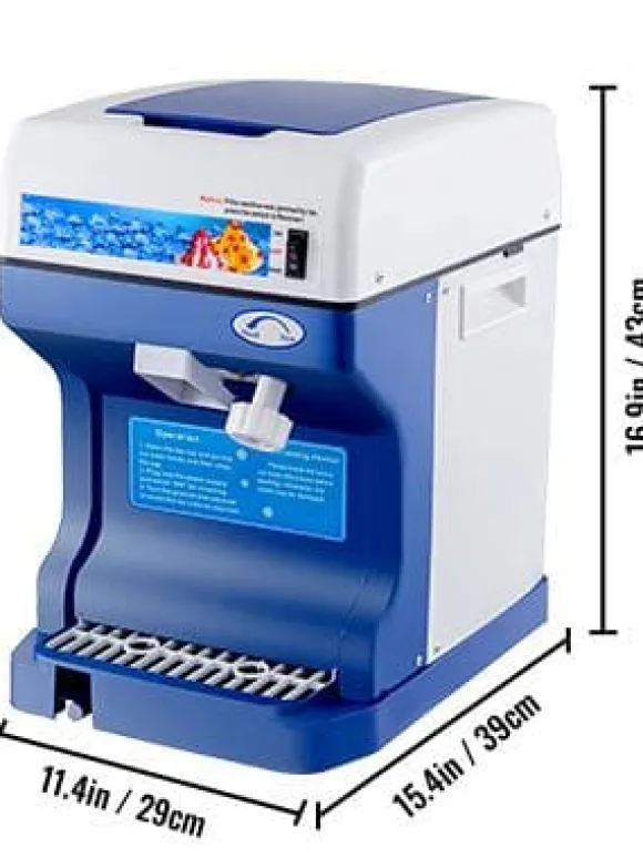 120 kg/h 250W kommersiell helautomatisk israkapparat med behållare, justerbar isfinhet, genomtänkta detaljer, lätt att använda