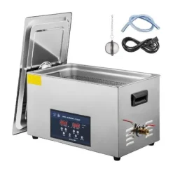 28/40KHz dubbelfrekvens ultraljudsrengörare med 6L tank, justerbar uppvärmning/arbetstid, 3 rengöringslägen, genomtänkt design