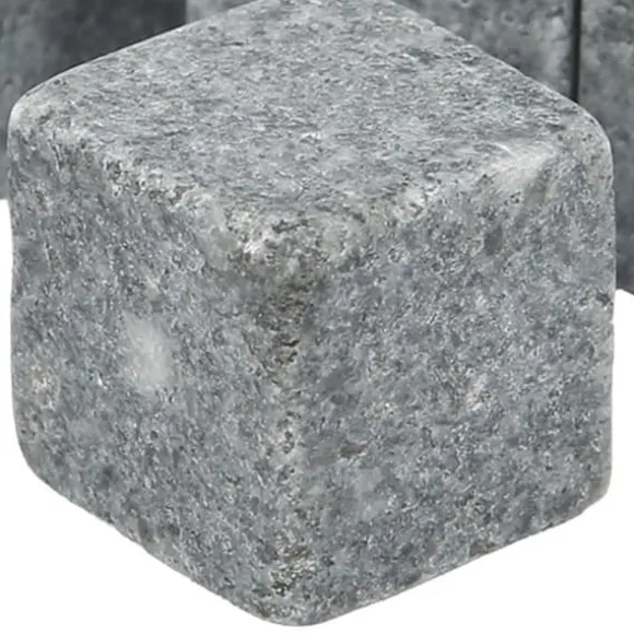 KIMISS Whisky Stones Whisky Stones 2 cm Granit Whisky Ice Pie Stone Flanellpåse Presentset för Whisky Gin Wine