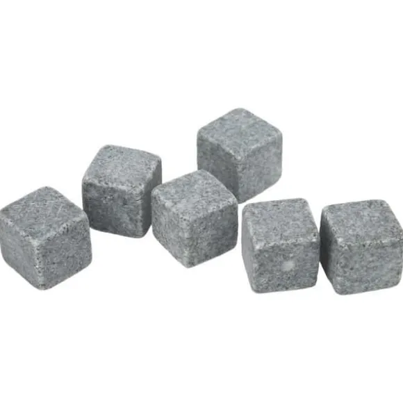 KIMISS Whisky Stones Whisky Stones 2 cm Granit Whisky Ice Pie Stone Flanellpåse Presentset för Whisky Gin Wine
