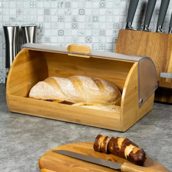 Kinghoff Brödbox KH-3216 i Bambus och Akryl