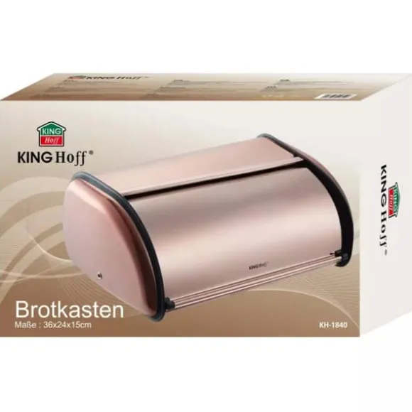 KINGHOFF KH-1840 ROSE GULD STÅL BRÖDLÅDA