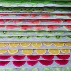 Kök Non-stick Silikon Dehydrator Sheets för Frukt Återanvändbara Mat Dehydrator Sheets Torktumlare Mesh