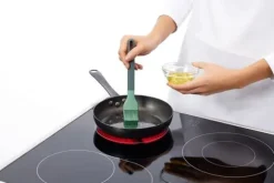 Köksborste - Lékué - 0208040V28 - Silikon platina - Ergonomiskt handtag - Motståndskraftig upp till 220°C