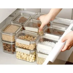 Köksburkar 5-set - Täta förvaringslådor för pasta