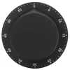 Köksmekanisk Timer 304 Rostfritt Stål Magnetisk Sug Kock Matlagningstimer Klocka Svart