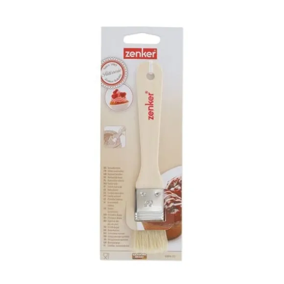 Köks- och bakpensel 19 cm i naturliga borstar Zenker