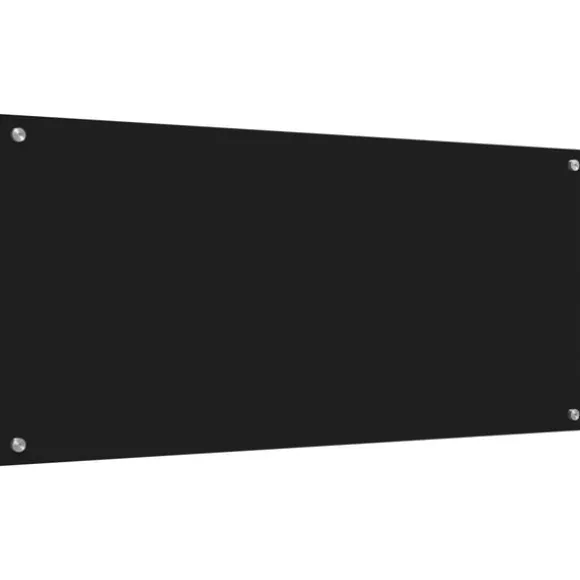Köksplånbak Svart 110 x 50 cm härdat glas