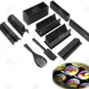 Köksredskap - HTBE® - Sushi tillverkare - 10 delar - Svart - ABS