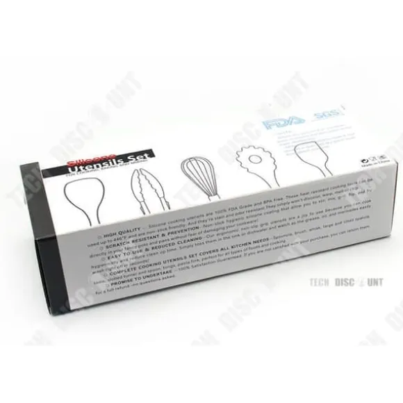 Köksredskap - TD® - 10 delars kit - Giftfritt silikon - Rostfritt stål - Praktiskt för bakning