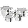 Köksset - TEFAL - Nordica - 10 delar - Rostfritt stål - Siktande lock