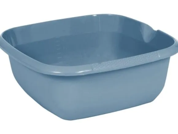 köksskål "björk", fyrkantig, 380 x 380 mm, nordiskt blå PP, integrerad måttskala och pip, sidohandtag, - 1 st (1055768000000)