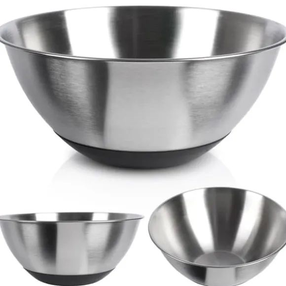 Köksskål, metall, stål, halkfri, silver, 21,5 cm, 1,9 L, VILDE 259642
