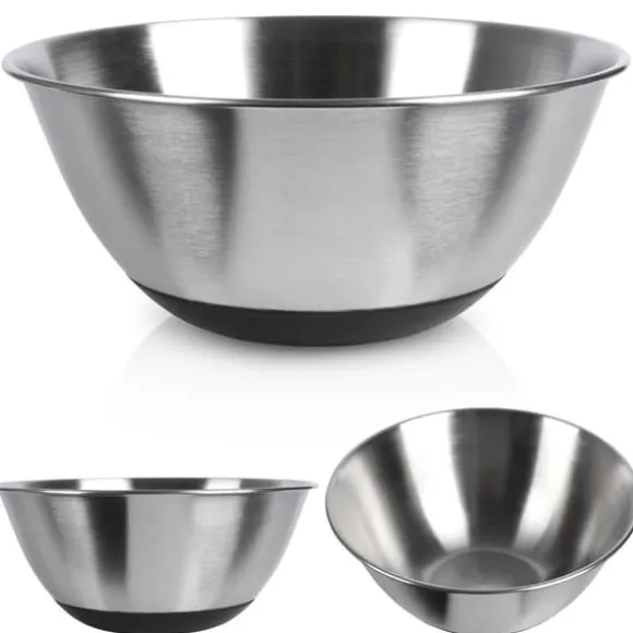 Köksskål, metall, stål, halkfri, silver, 19cm, 1,2L, VILDE 259641