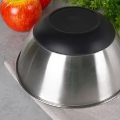Köksskål, metall, stål, halkfri, silver, 19cm, 1,2L, VILDE 259641