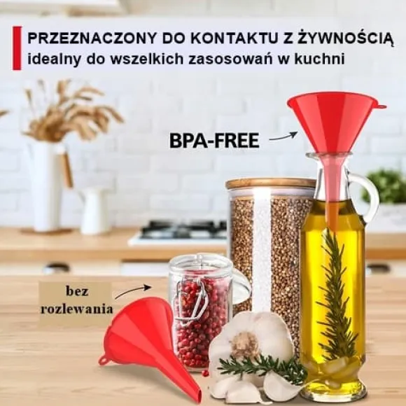 Kökstratt 8cm för att fylla flaskor och burkar. POLSK PRODUKT CERTIFIERAD.
