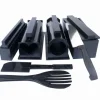 Köksverktyg - TD® - Set med 10 delar - Sushi-tillverkning - Svart färg - Material ABS