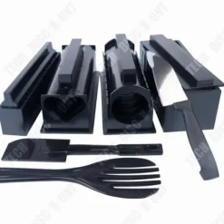 Köksverktyg - TD® - Tio delar - Sushitillverkning - Svart färg - Material ABS