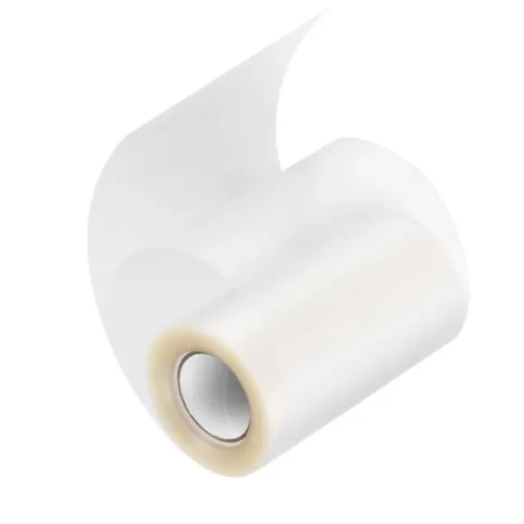 Klar mousse-omslagstejp för tårtkrageförpackning (10mx10cm)
